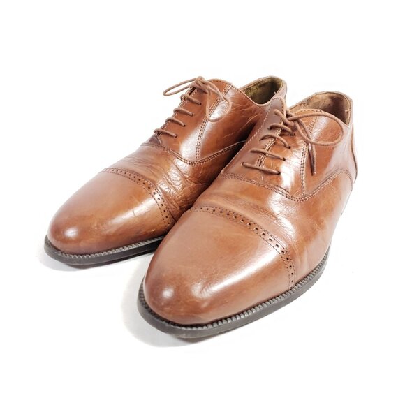 Giorgio Brutini Cap Toe Derby Men's Size 9.5 Brown Leather - Picture 1 of 8